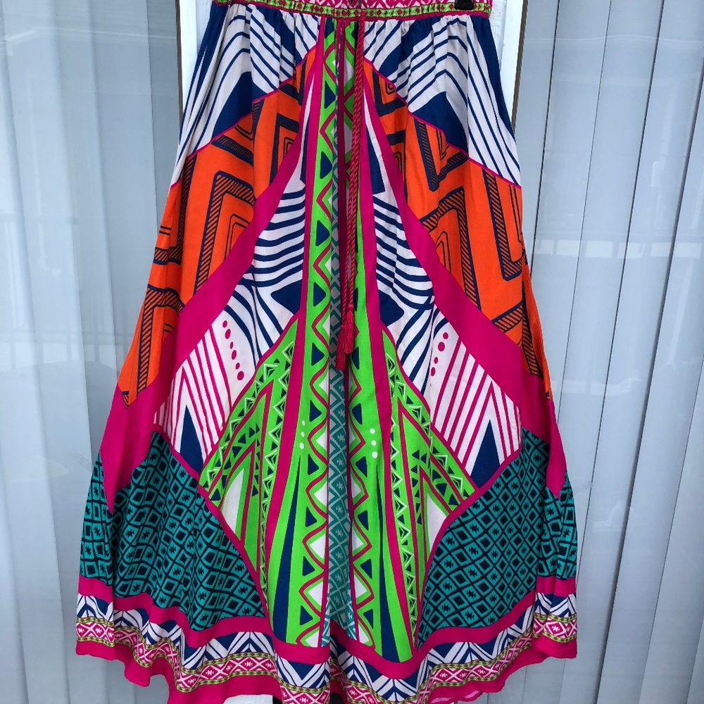 Flying Tomato Colorful Maxi Skirt